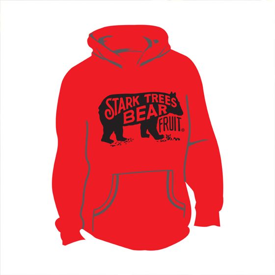 Photo of Long Sleeve Bear Logo Hooded Sweatshirt True Red