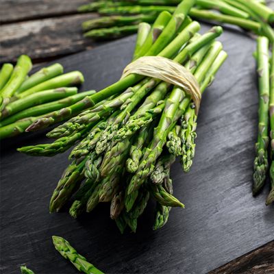 View full size image asparagus tied in a bundle