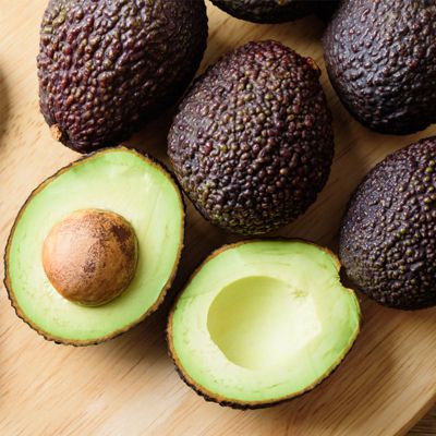 View full size image Avocado cut open
