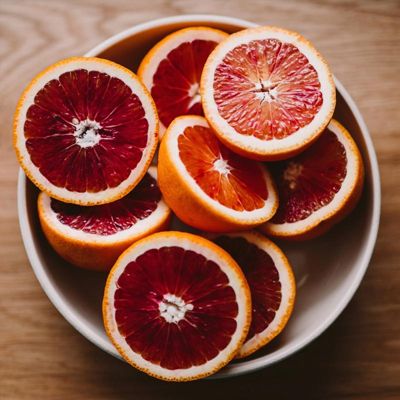 View full size image Moro Blood Orange Cut open in bowl