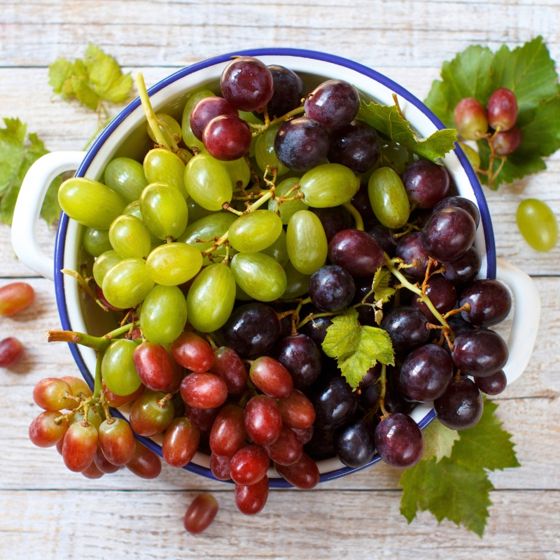 assortment of grapes in a bowl